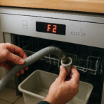 Erreur F2 lave-vaisselle Sharp : causes et solutions pour une vidange bloquée
