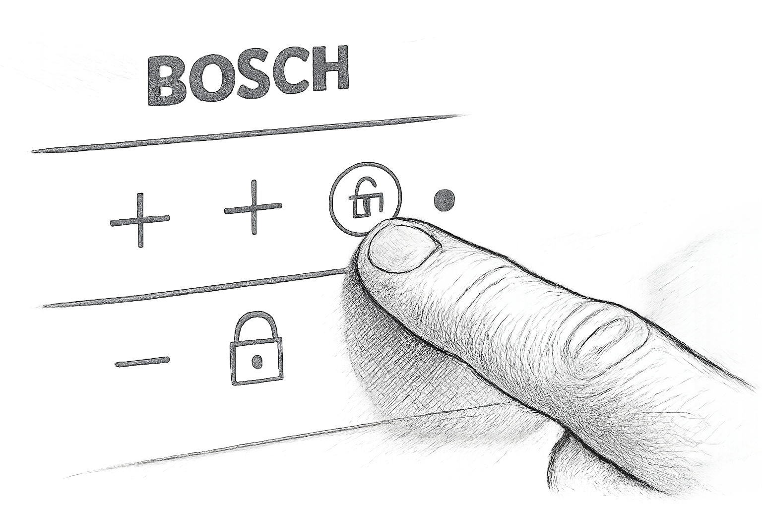 plaque induction bosch verrouillé