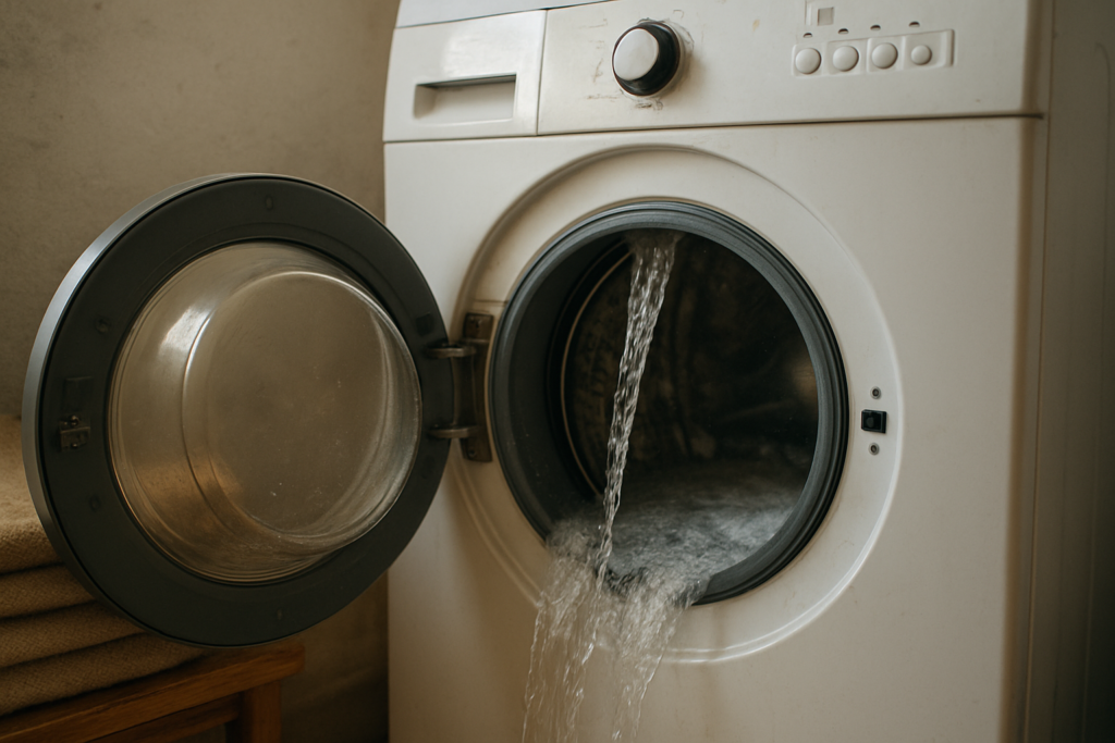 Pourquoi ma machine à laver se remplit d’eau en continu ? (Causes et solutions)