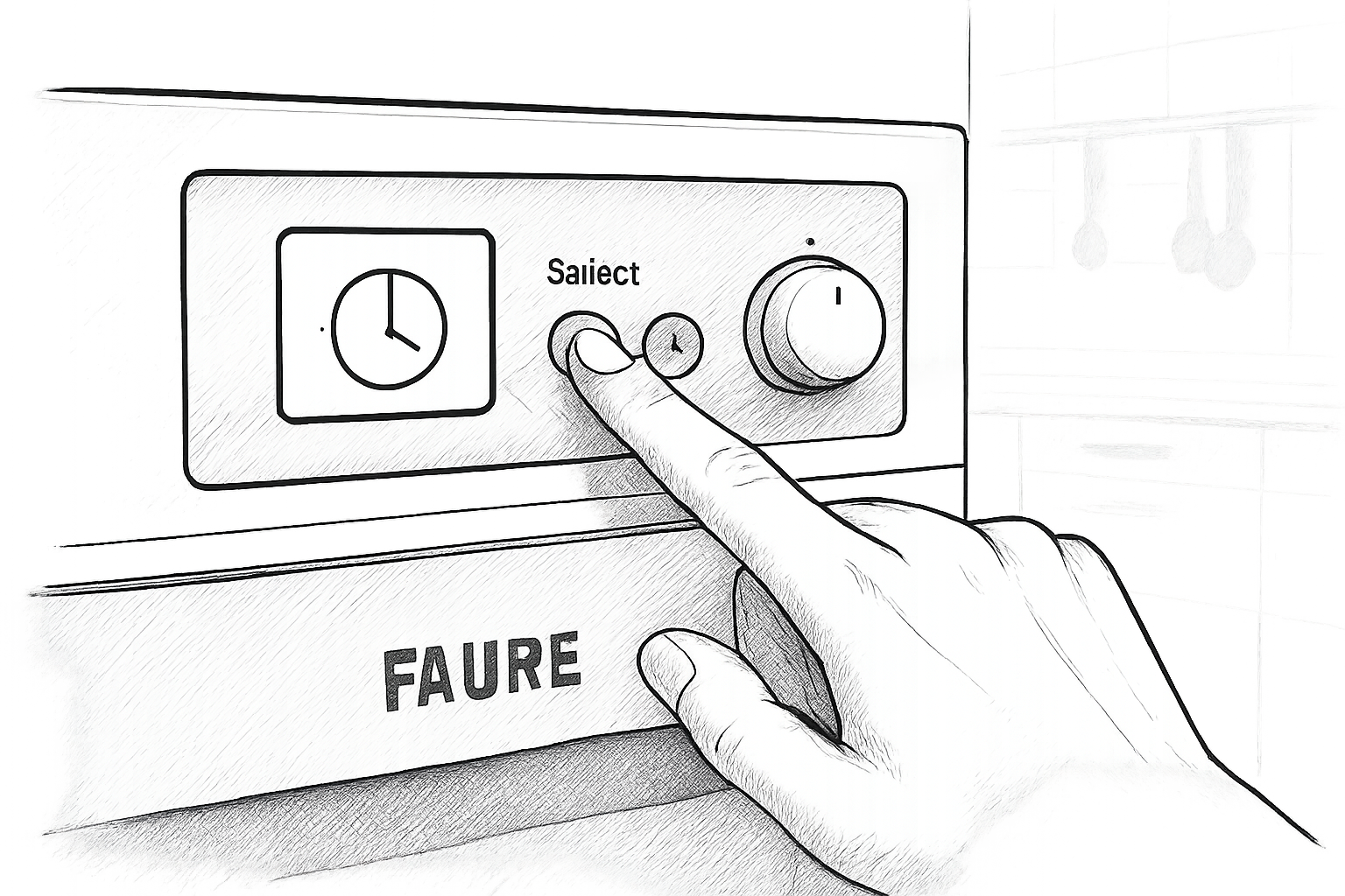 reglage heure four faure
