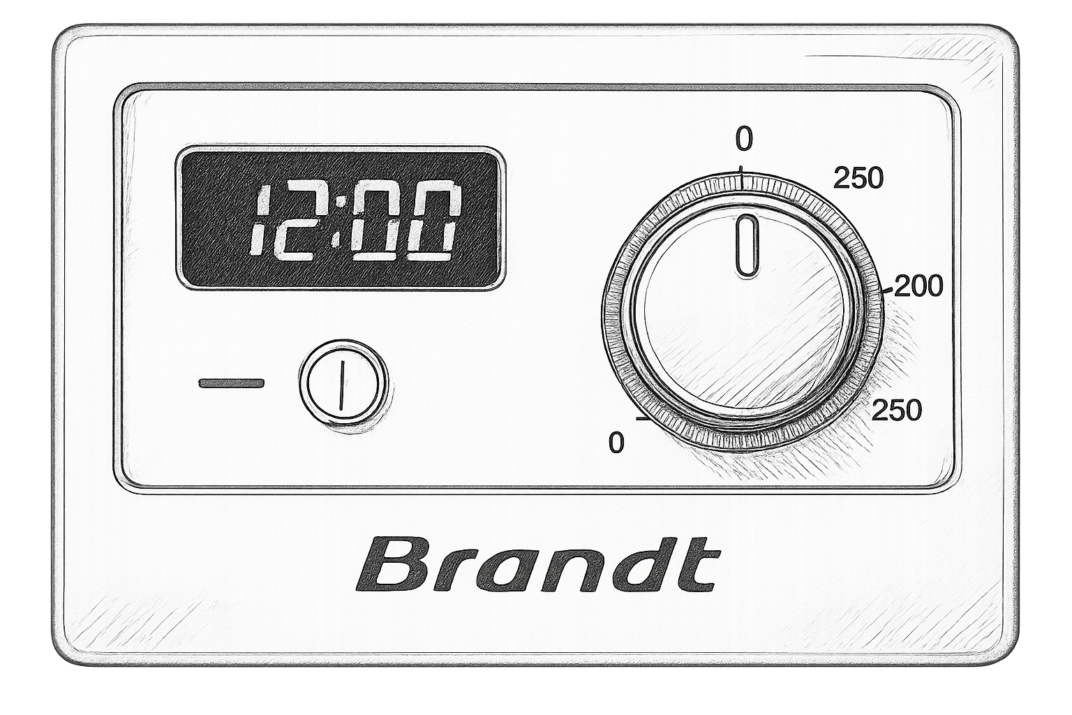 regler heure four brandt