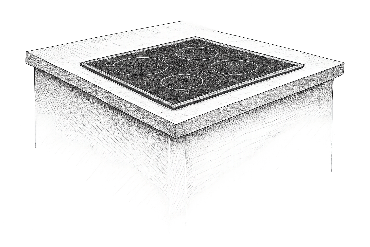 rehausse pour plaque de cuisson