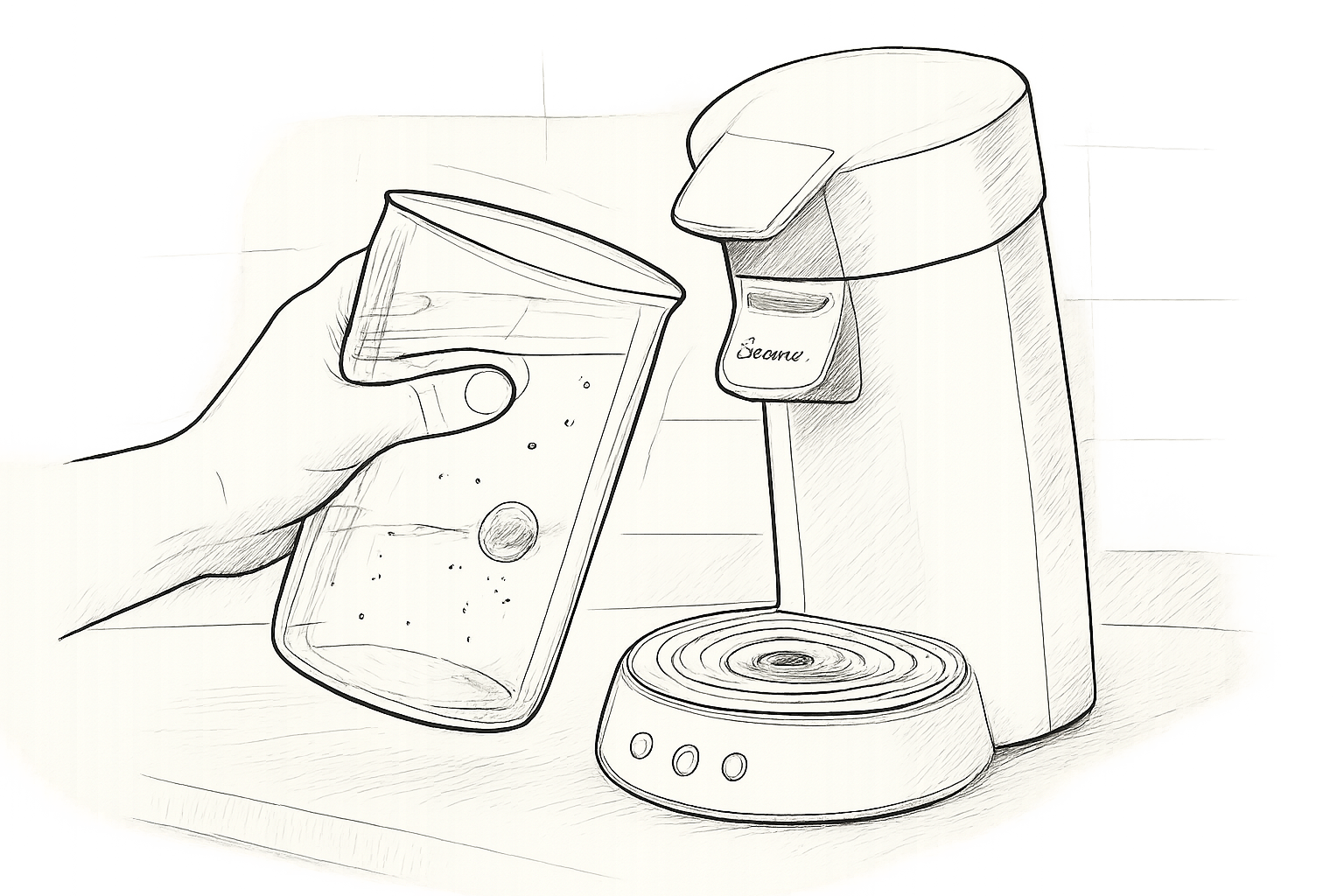 senseo bouton clignote