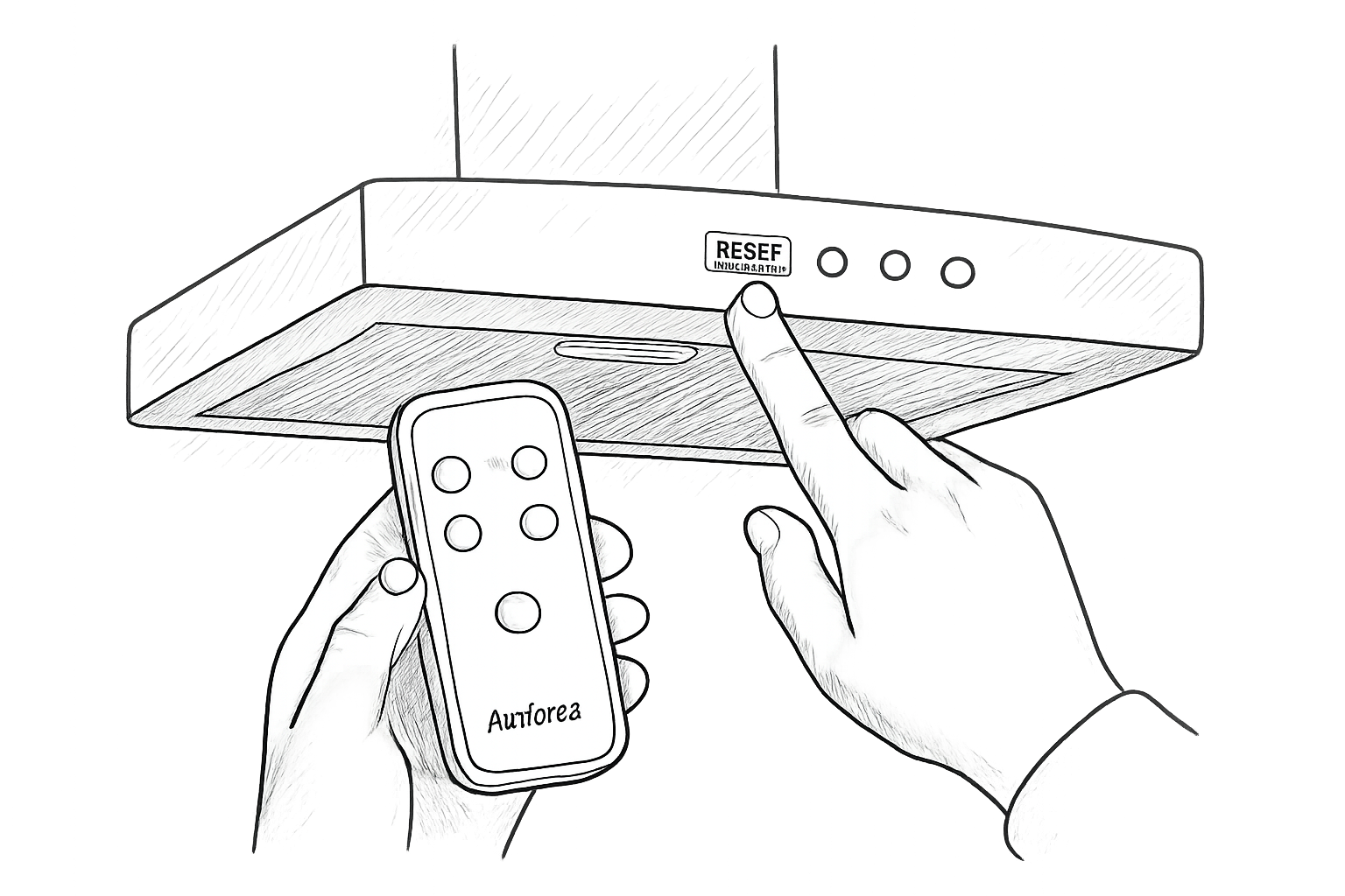 télécommande hotte airforce ne fonctionne plus